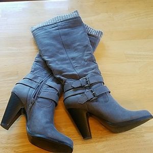 Just Fab Grey Boots